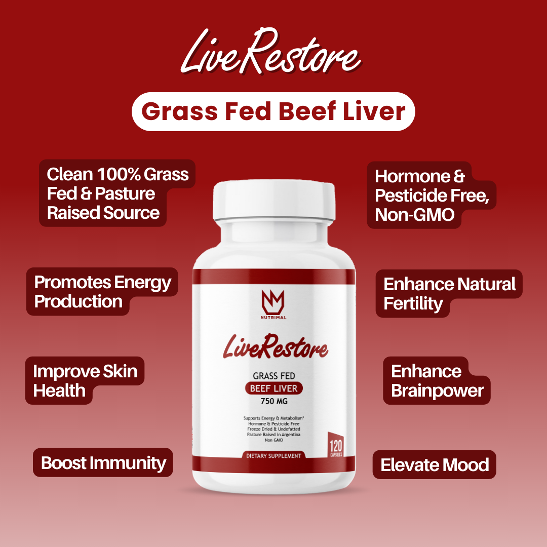 Grass Fed Freeze Dried Beef Liver Capsules