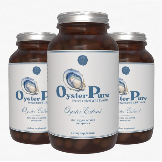 Freeze Dried Oyster Capsules (100% Wild Caught) Bundle of 3