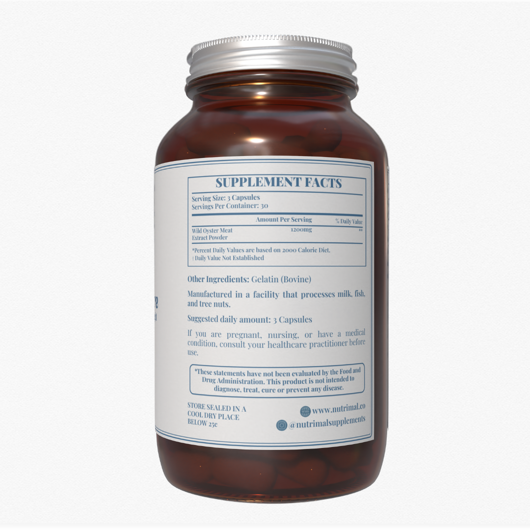 Freeze Dried Oyster Capsules (100% Wild Caught) Bundle of 2