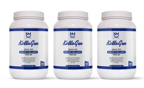 Kollagen: Grass Fed/Finished Bovine Collagen (2+ Month Supply) Bundle of 3