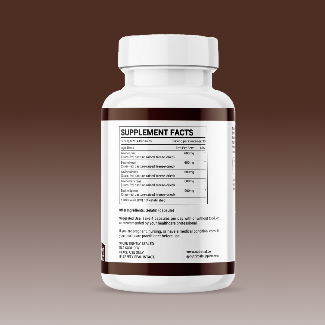 Grass Fed Freeze Dried Beef Organs Capsules (Bundle of 2)