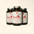 Three bottles of Acerola Cherry whole food vitamin C by Nutrimal